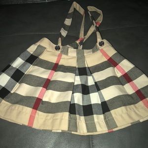 Toddler girl checked Burberry skirt